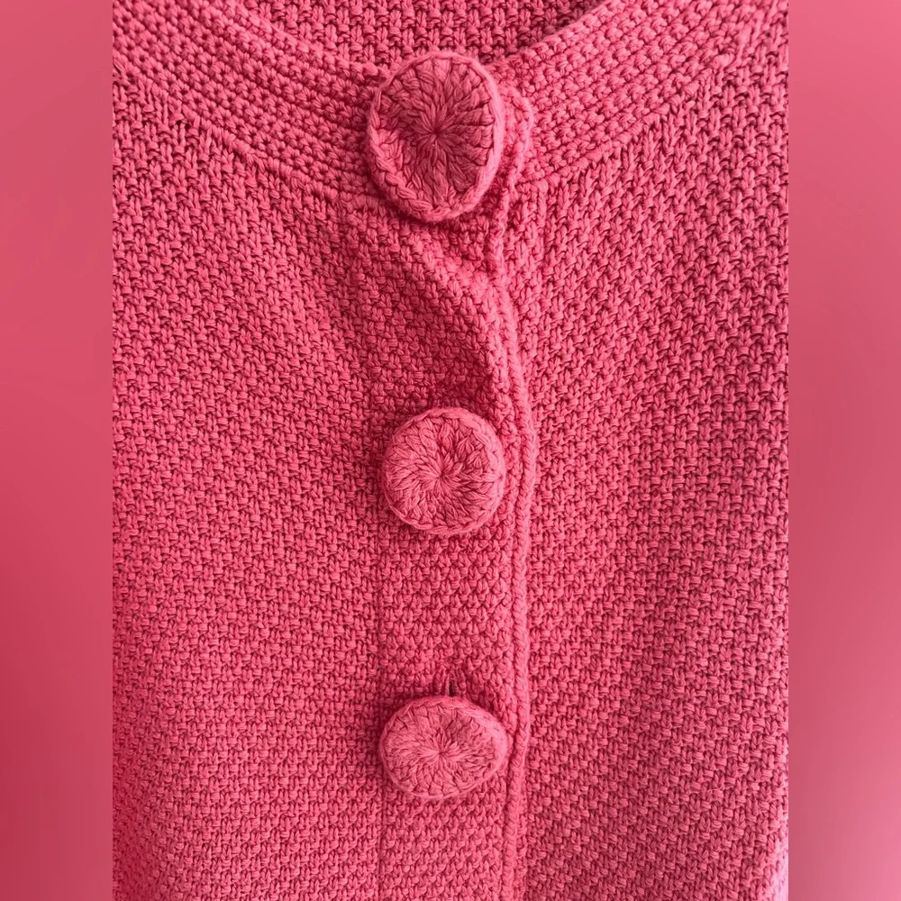 Boden salmon color cardigan sweater size 12 - Picture 9 of 9